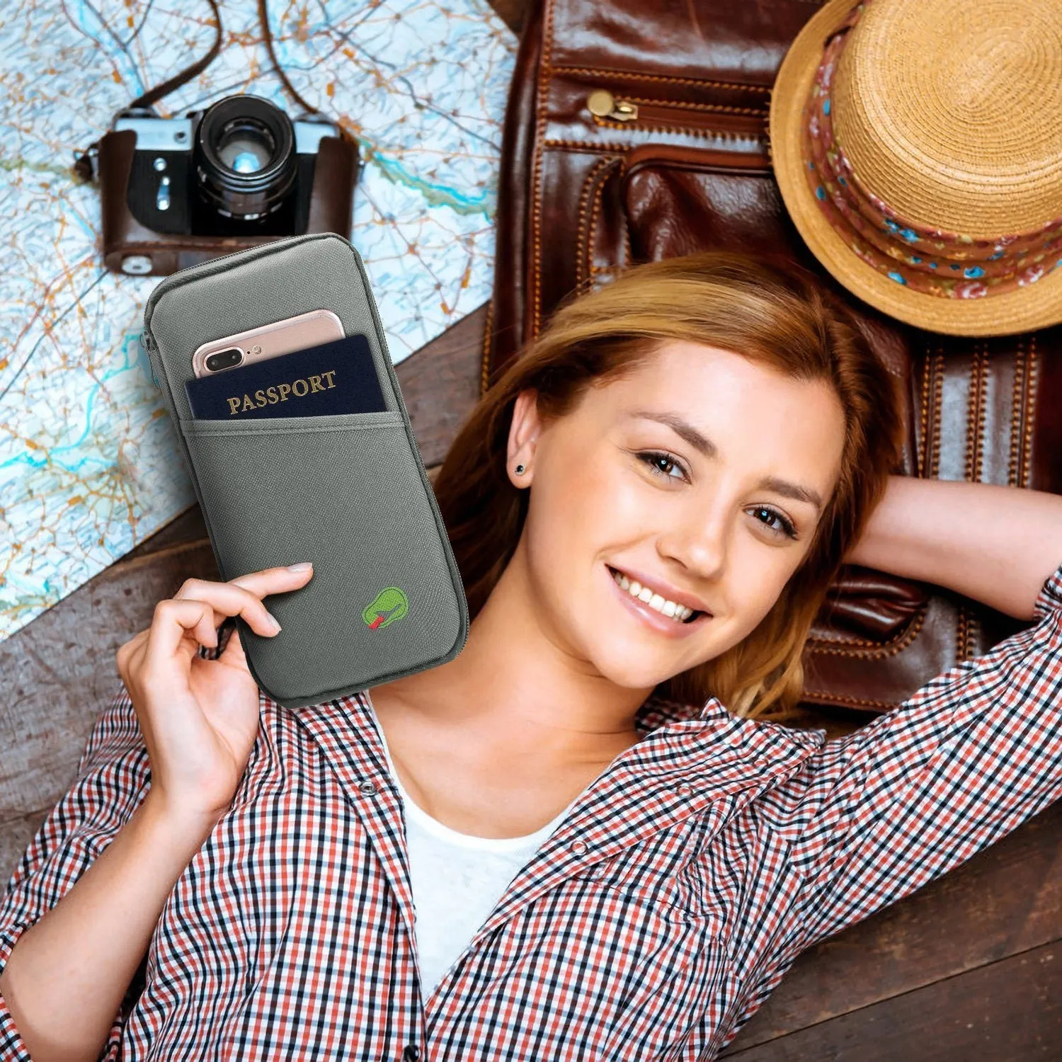 12 Pocket Travel Passport Wallet