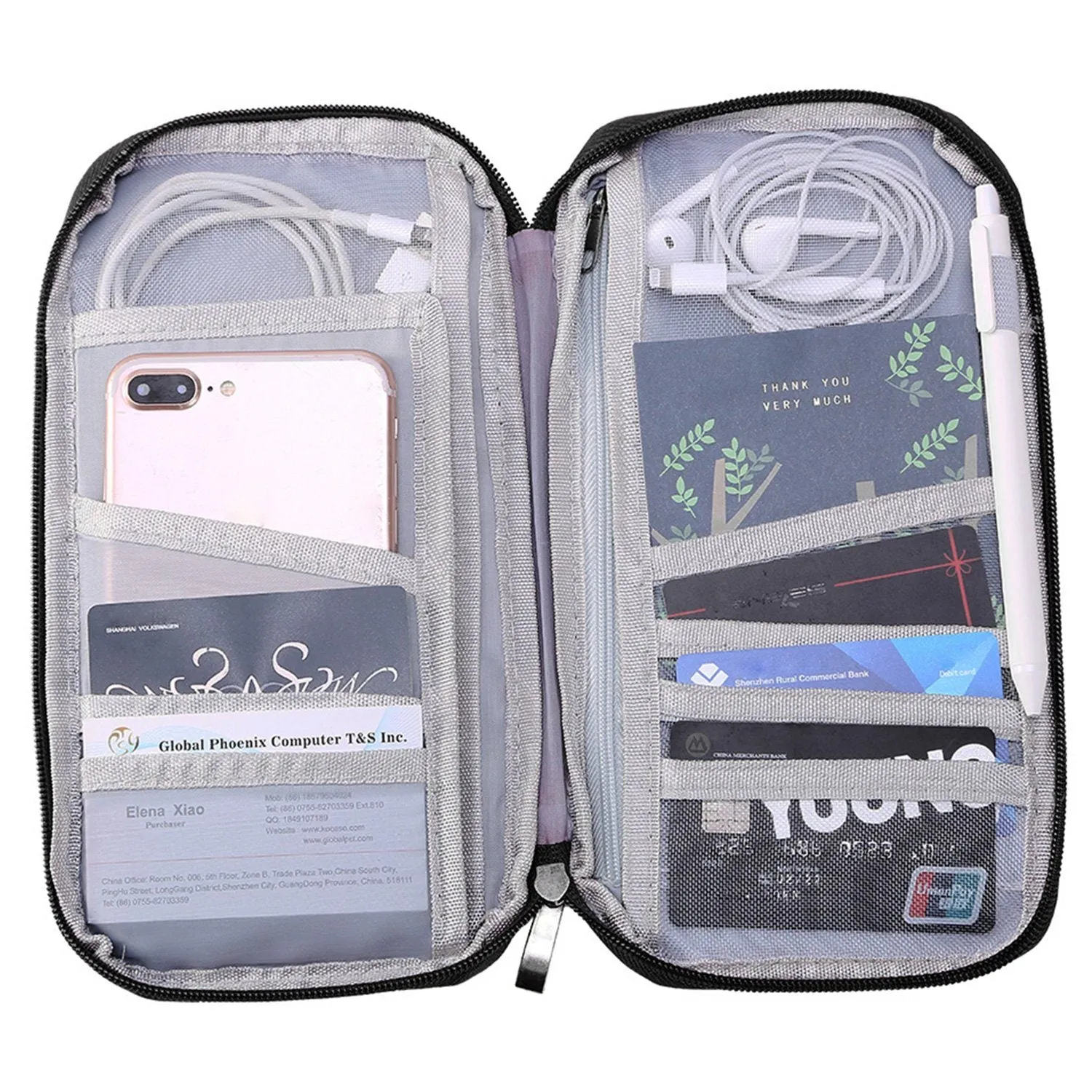 12 Pocket Travel Passport Wallet