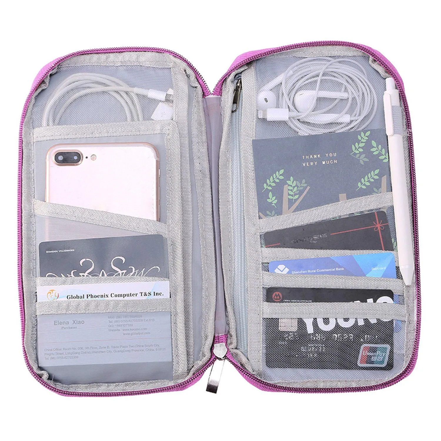 12 Pocket Travel Passport Wallet