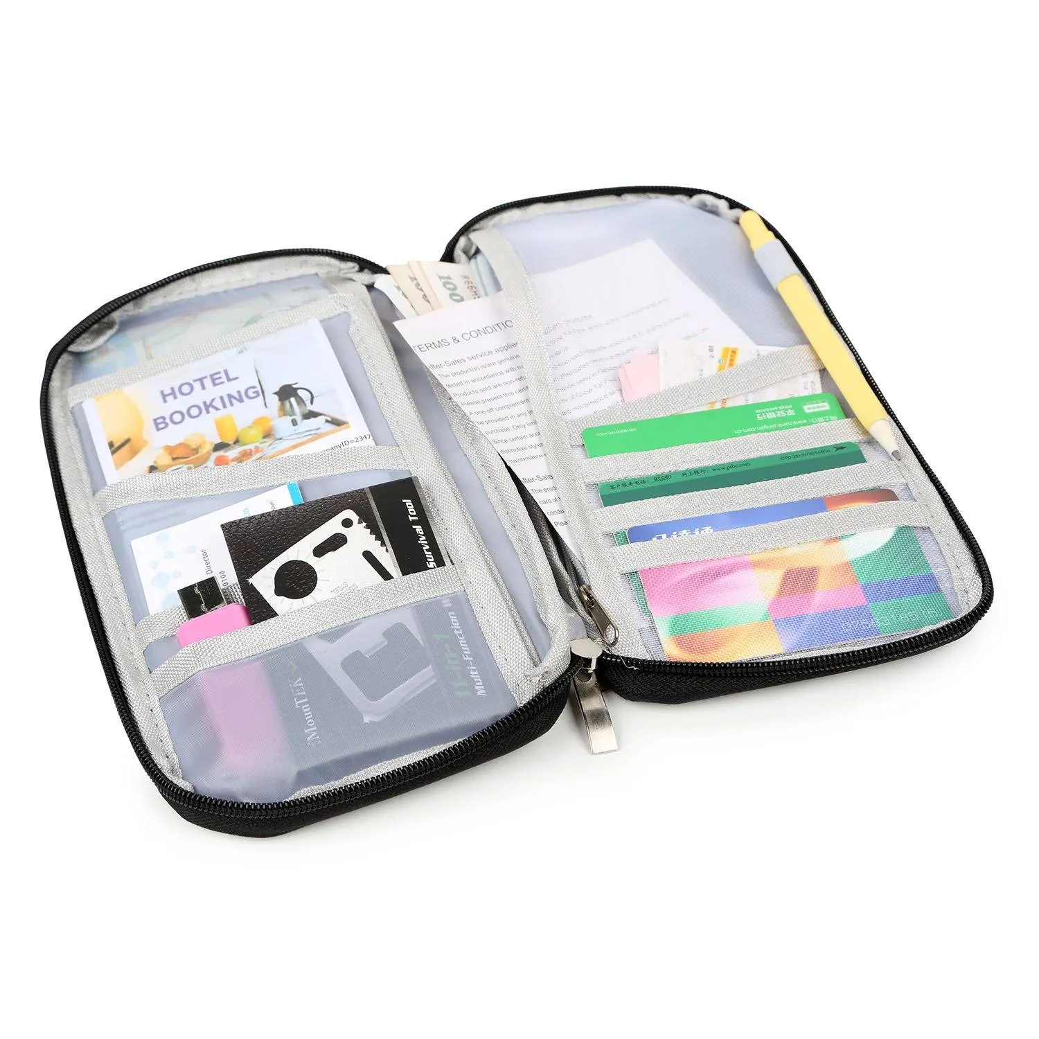 12 Pocket Travel Passport Wallet