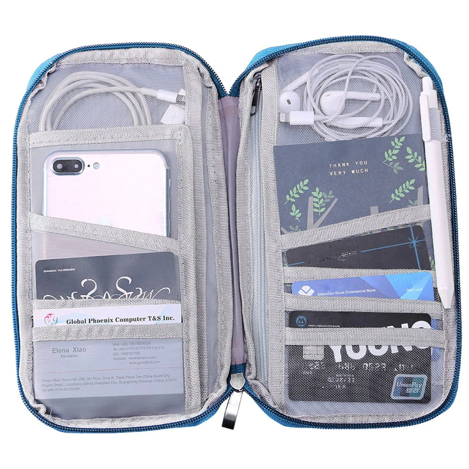 12 Pocket Travel Passport Wallet