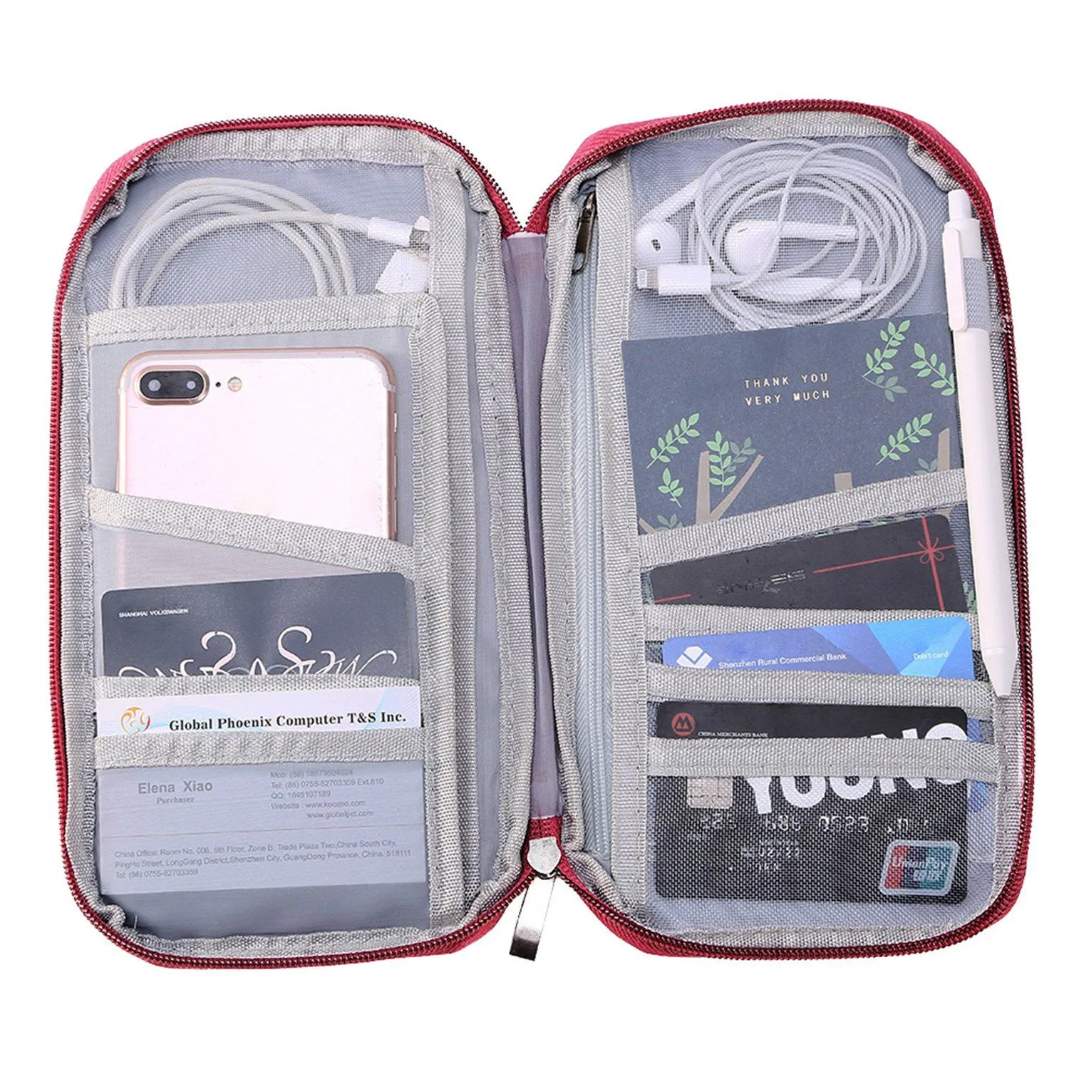 12 Pocket Travel Passport Wallet
