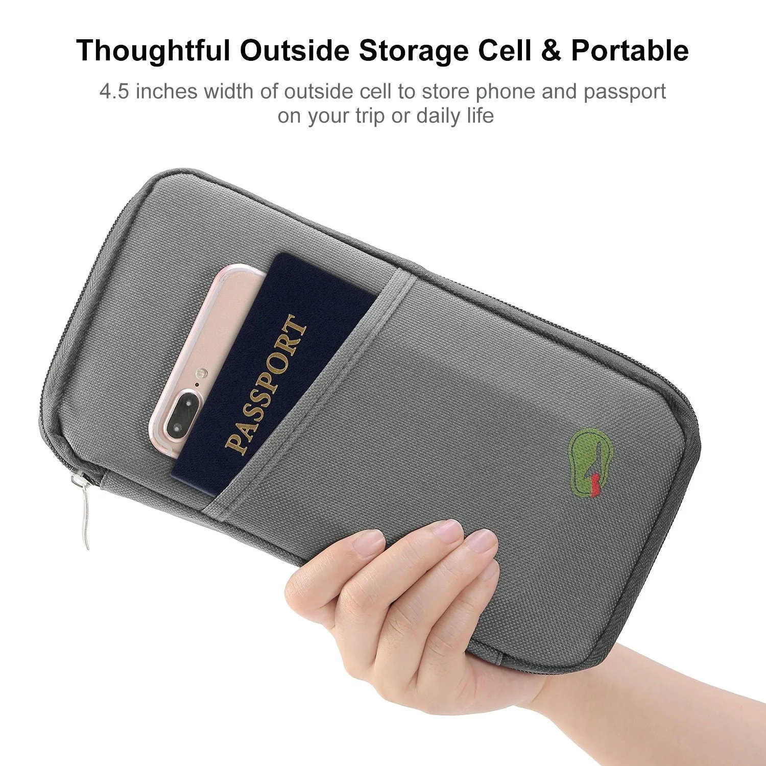 12 Pocket Travel Passport Wallet