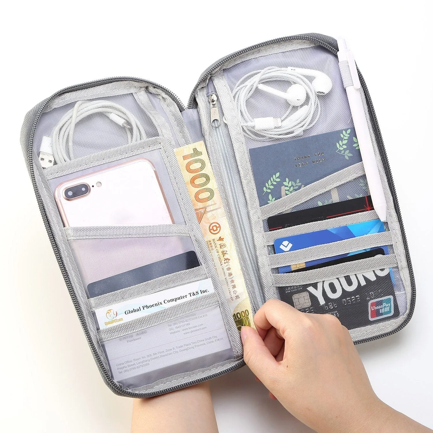 12 Pocket Travel Passport Wallet