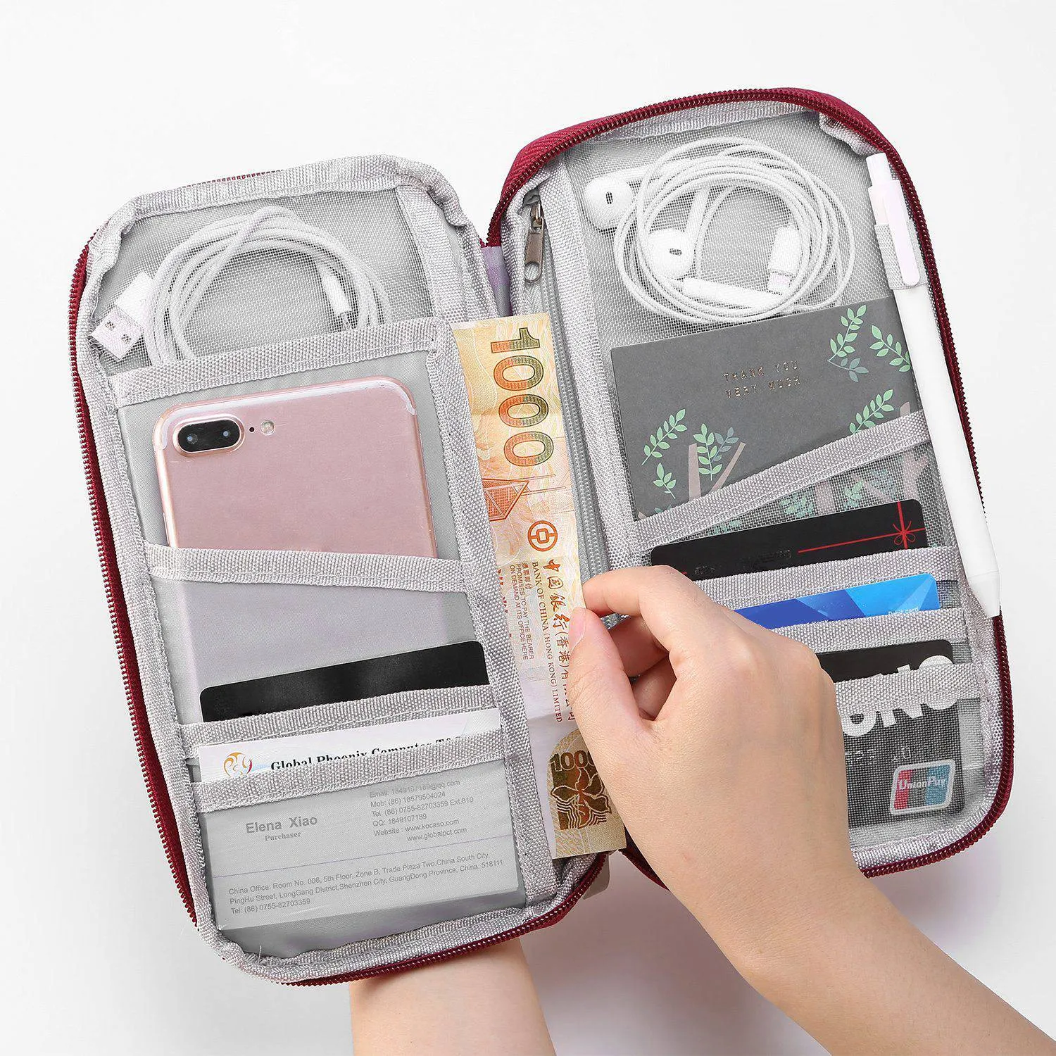12 Pocket Travel Passport Wallet