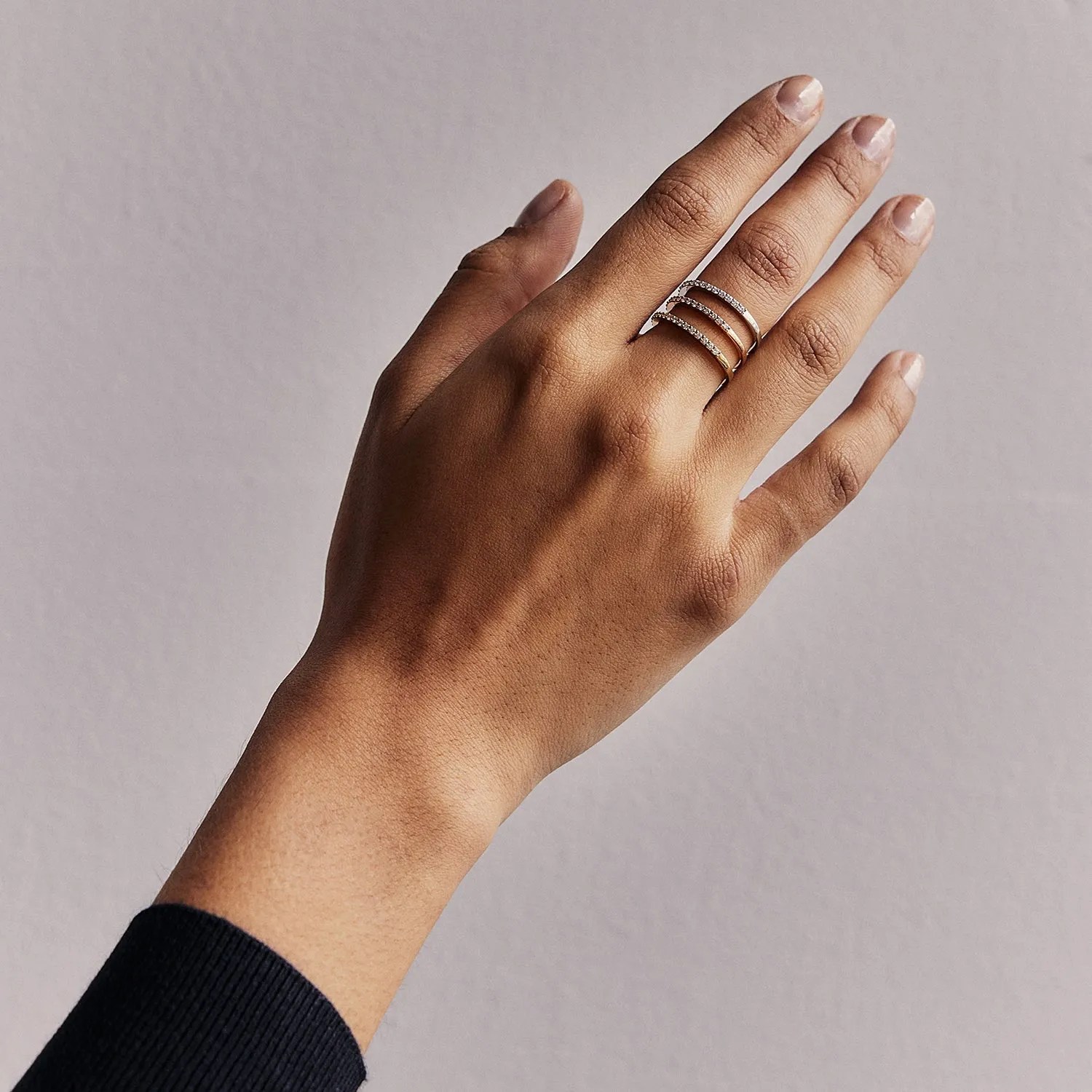 14K H-I/SI 0.20 Carat Diamond Half Eternity Ring
