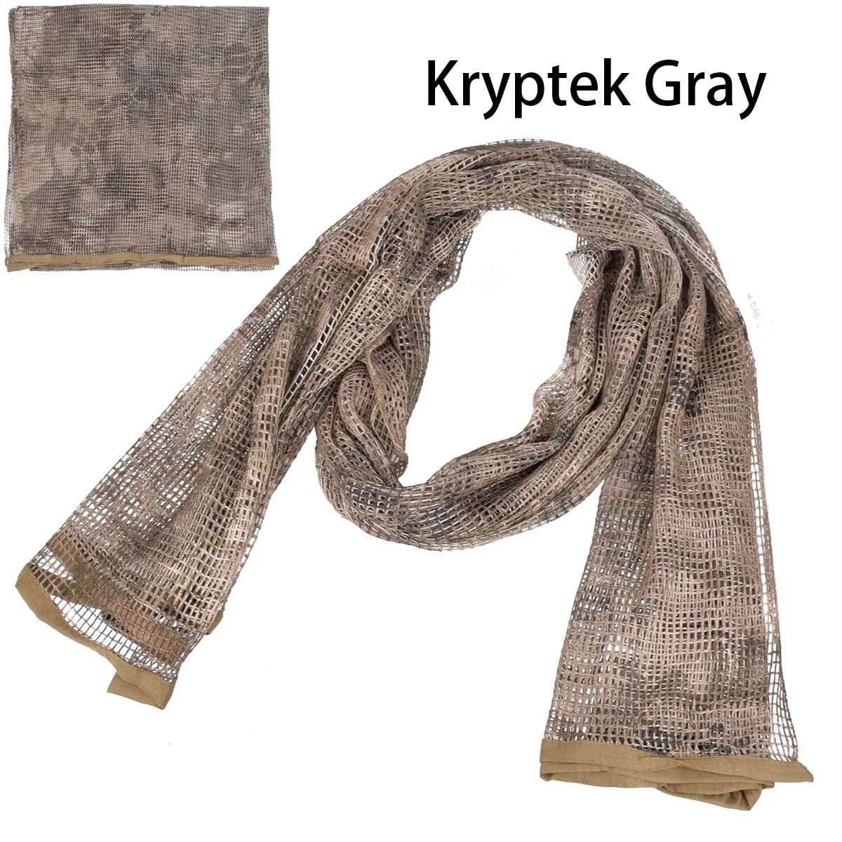 190*90 Military Camouflage Tactical Mesh Hidden Camo Scarf for Outdoor Hunting Photography Mask Shotgun Sun Protection