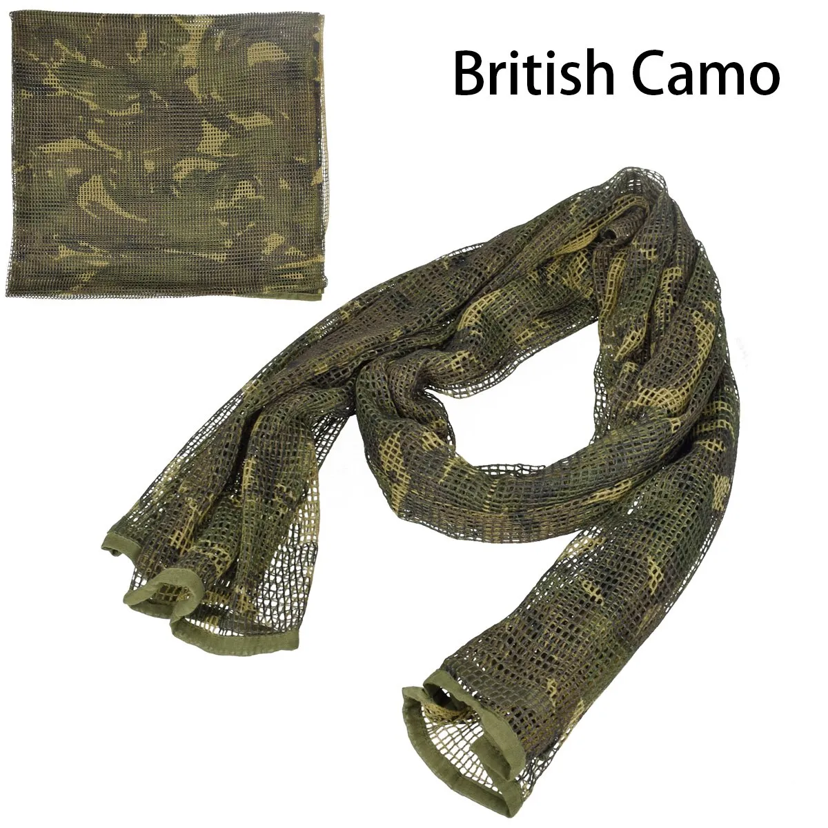 190*90 Military Camouflage Tactical Mesh Hidden Camo Scarf for Outdoor Hunting Photography Mask Shotgun Sun Protection