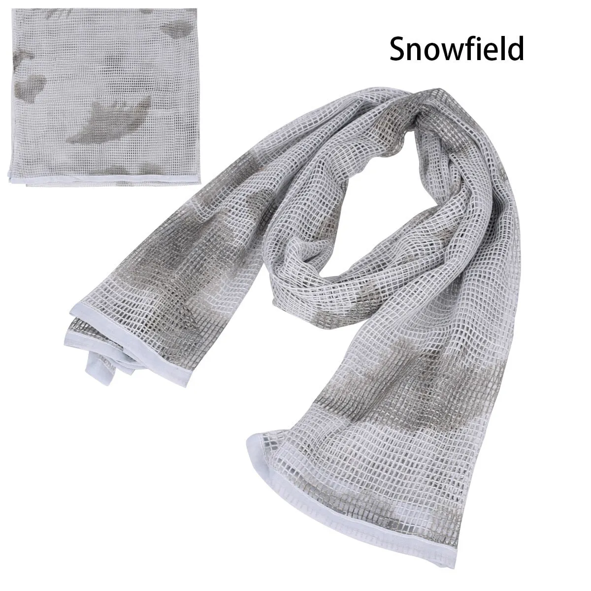 190*90 Military Camouflage Tactical Mesh Hidden Camo Scarf for Outdoor Hunting Photography Mask Shotgun Sun Protection