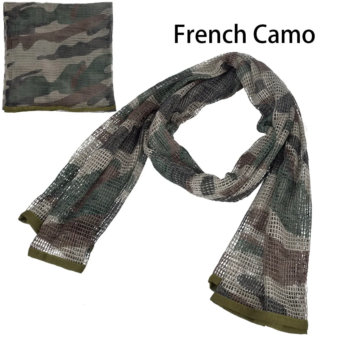 190*90 Military Camouflage Tactical Mesh Hidden Camo Scarf for Outdoor Hunting Photography Mask Shotgun Sun Protection
