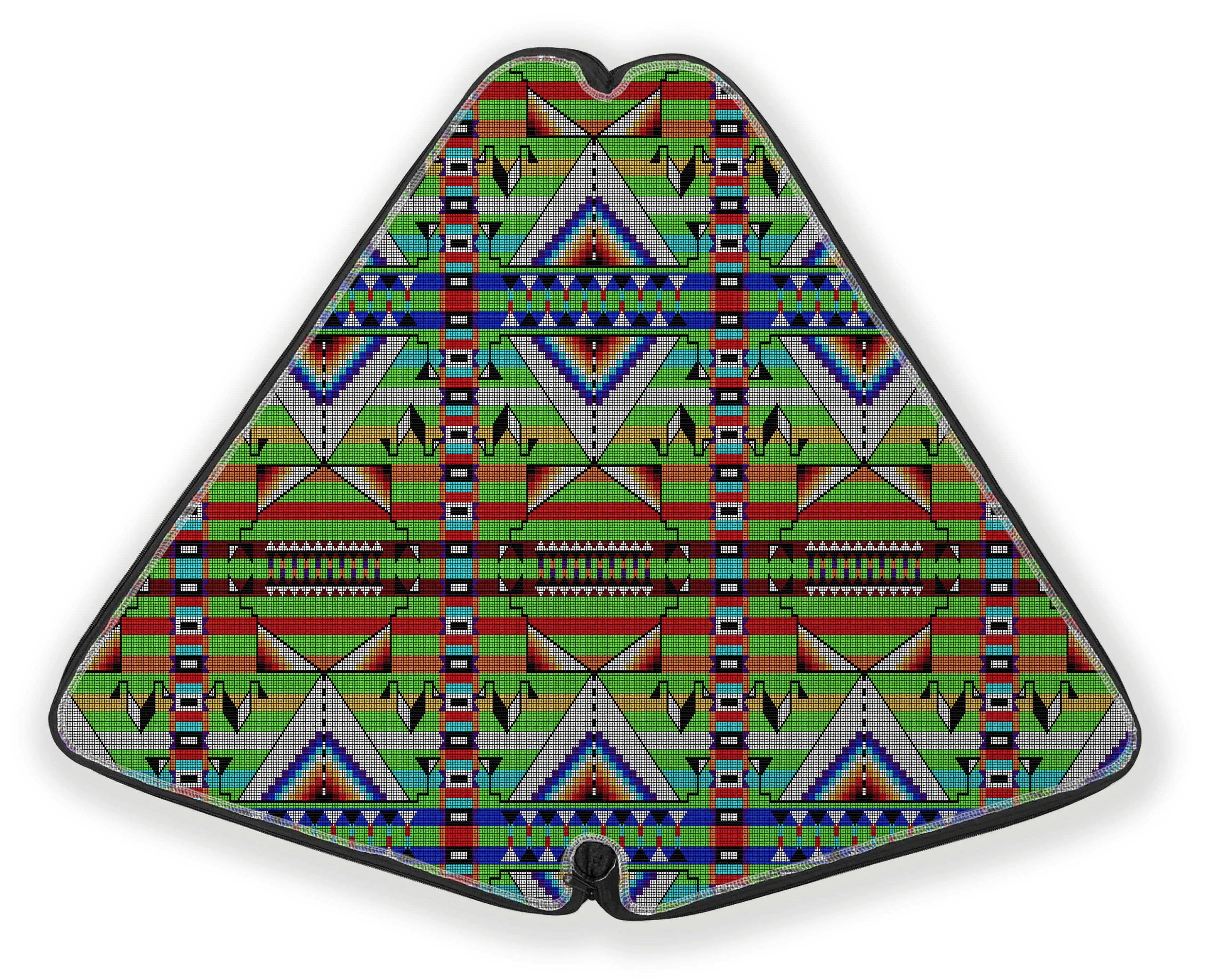 27 Inch Fan Case - Medicine Blessing Lime Green