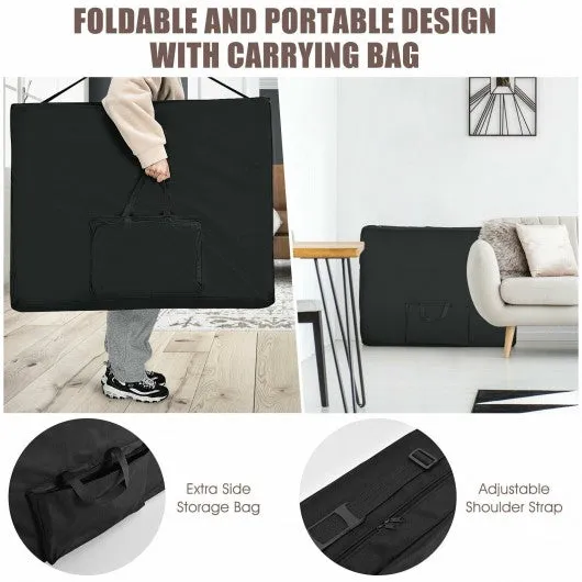 3 Fold 84" L Portable Adjustable Massage Table with Carry Case