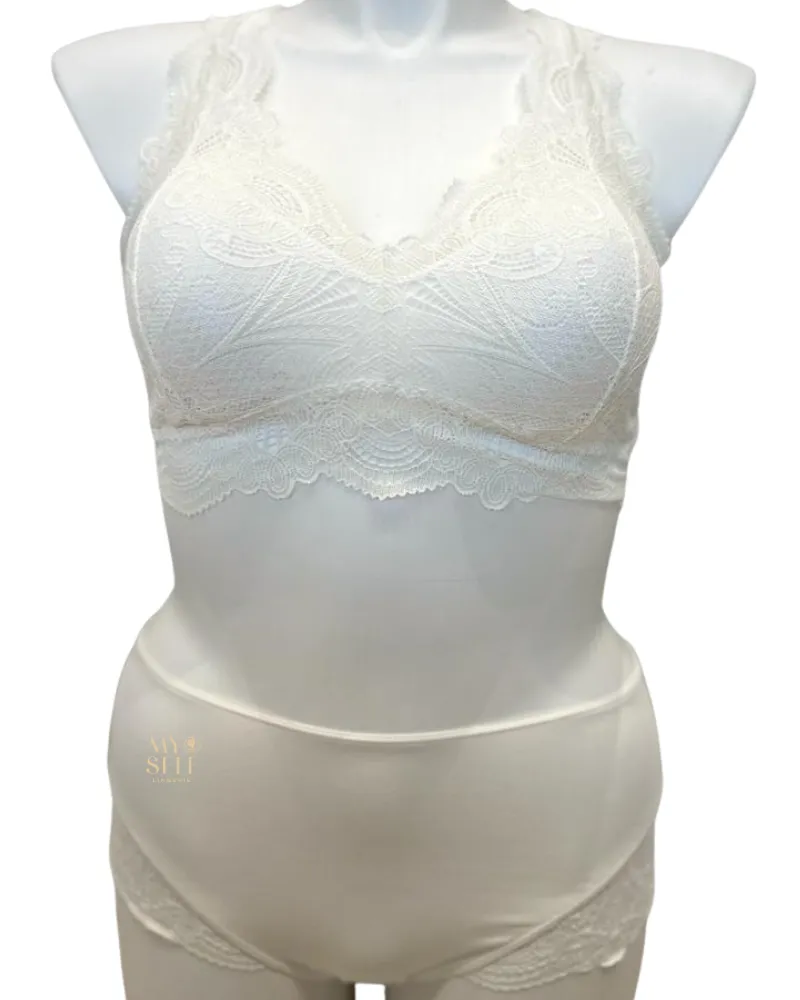 612   606 Chantilly Belle Opoque Bralette & Panty Set