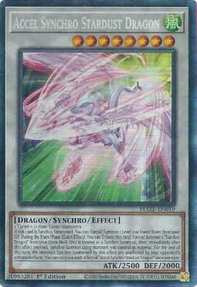 Accel Synchro Stardust Dragon [MAZE-EN019] Collector's Rare