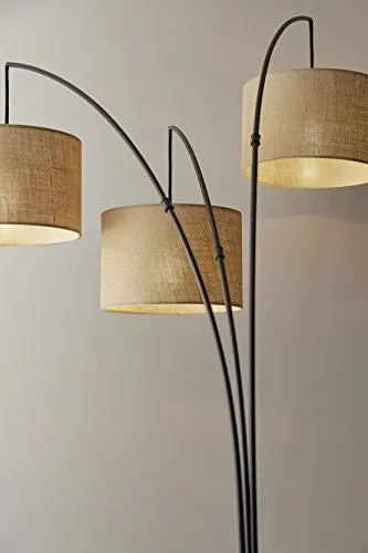 ADESSO 4238-26 TRINITY ARC LAMP, ANTIQUE BRONZE