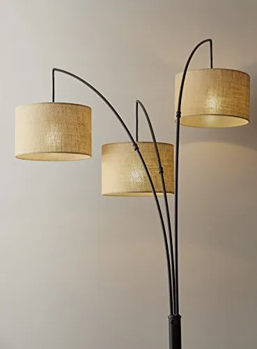 ADESSO 4238-26 TRINITY ARC LAMP, ANTIQUE BRONZE