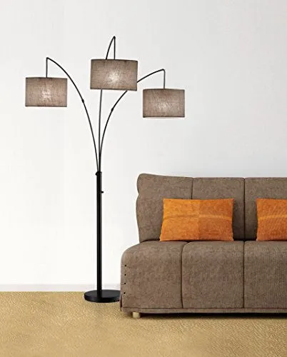 ADESSO 4238-26 TRINITY ARC LAMP, ANTIQUE BRONZE