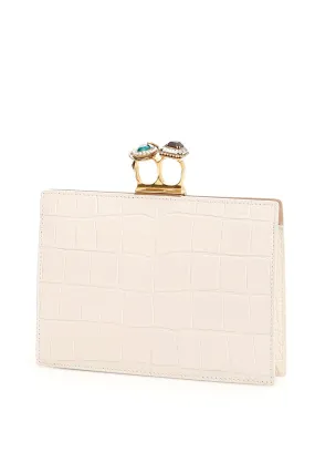 Alexander McQueen Two Crystal Ring Clutch Bag