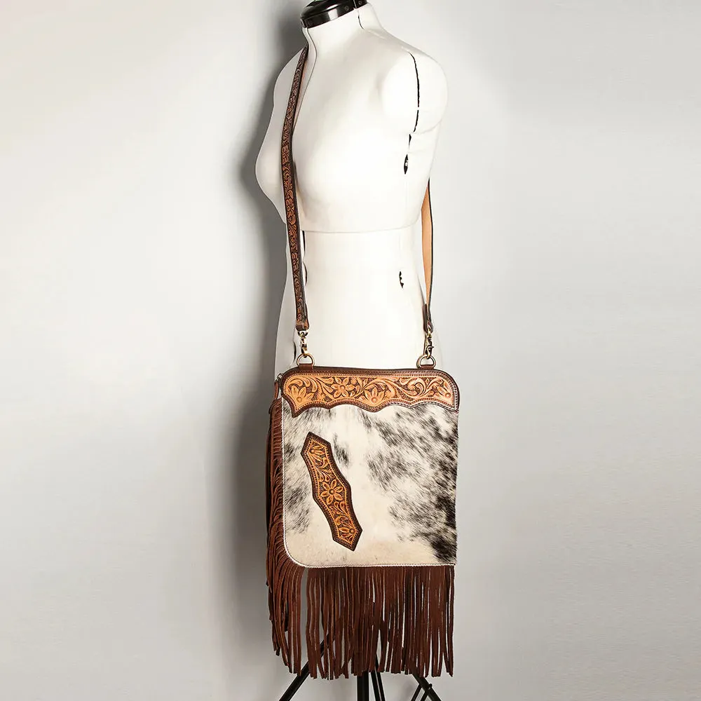 American Darling Cowhide Fringe Chap Purse