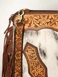 American Darling Cowhide Fringe Chap Purse