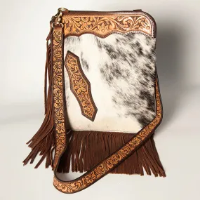 American Darling Cowhide Fringe Chap Purse