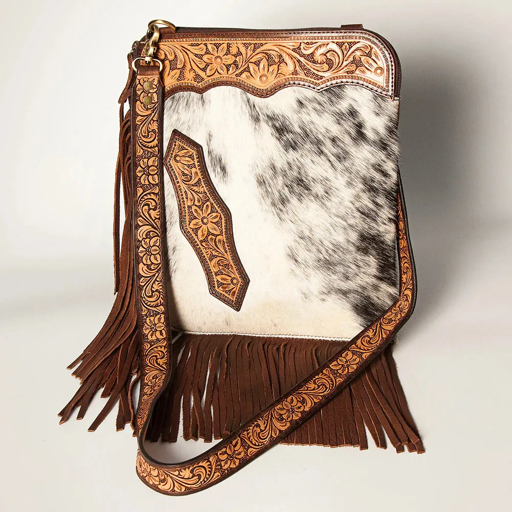 American Darling Cowhide Fringe Chap Purse