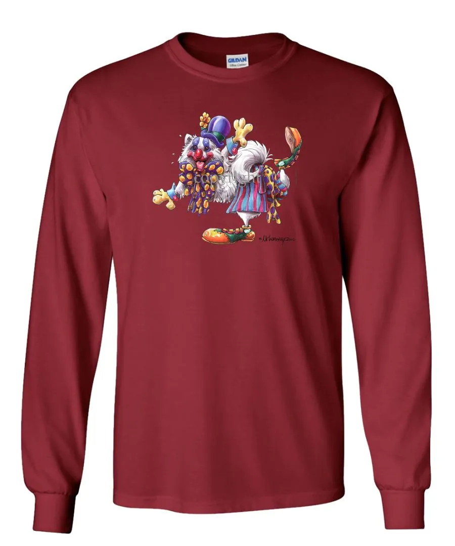 American Eskimo Dog - Clown - Mike's Faves - Long Sleeve T-Shirt