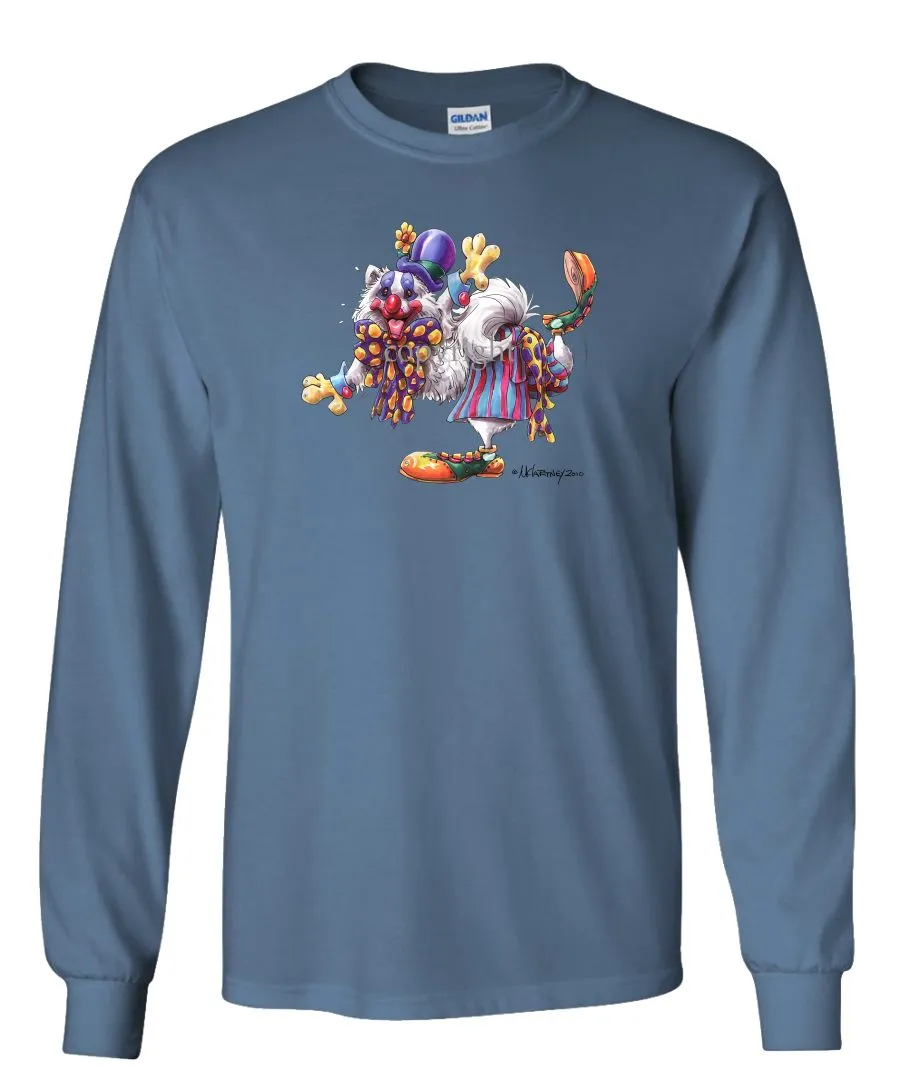 American Eskimo Dog - Clown - Mike's Faves - Long Sleeve T-Shirt