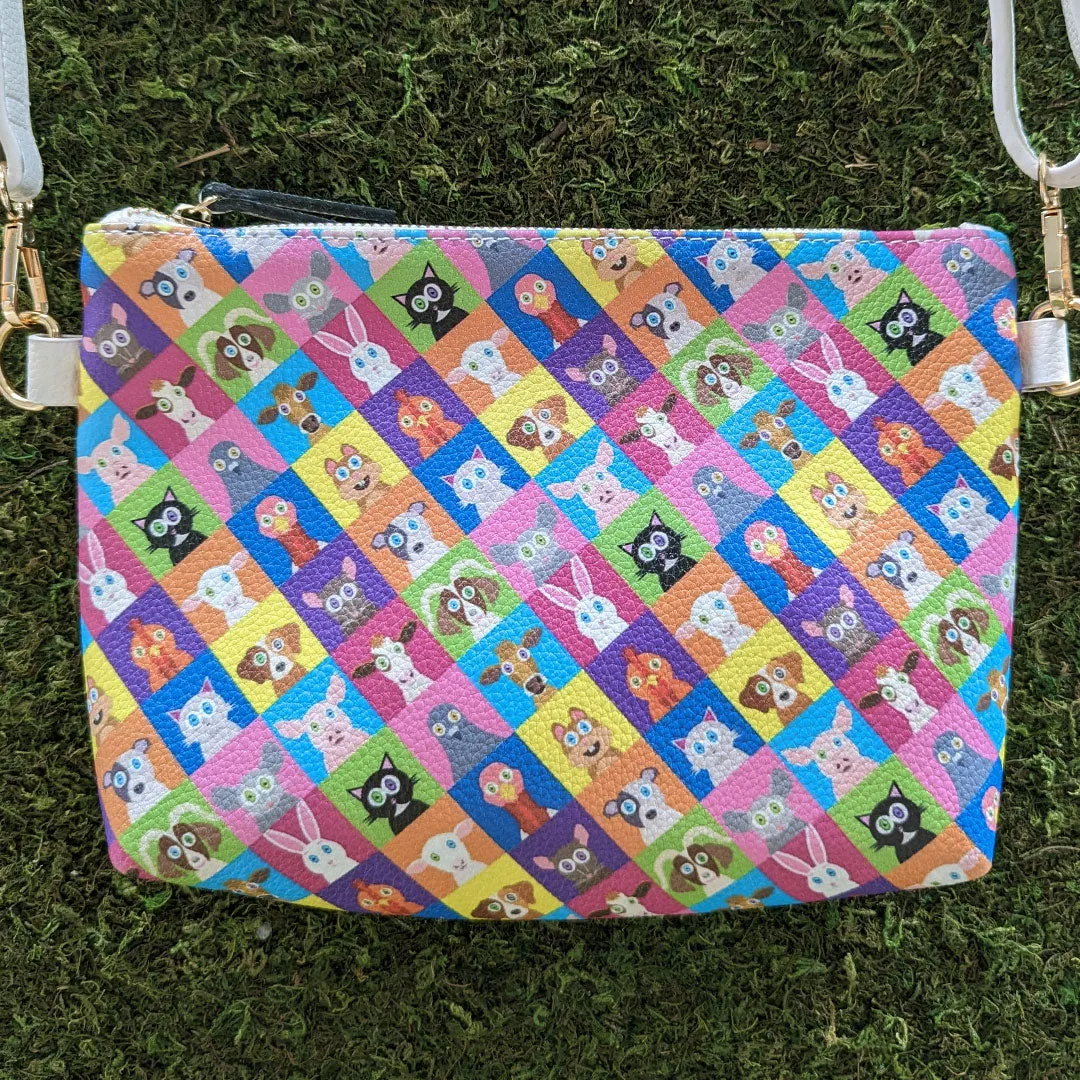 Animal Checker - Vegan Leather Bag