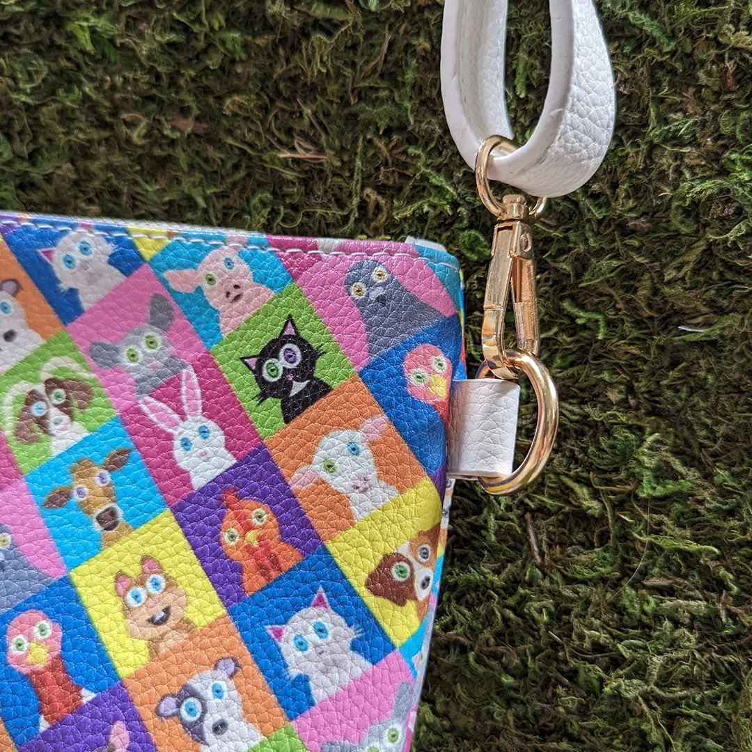 Animal Checker - Vegan Leather Bag