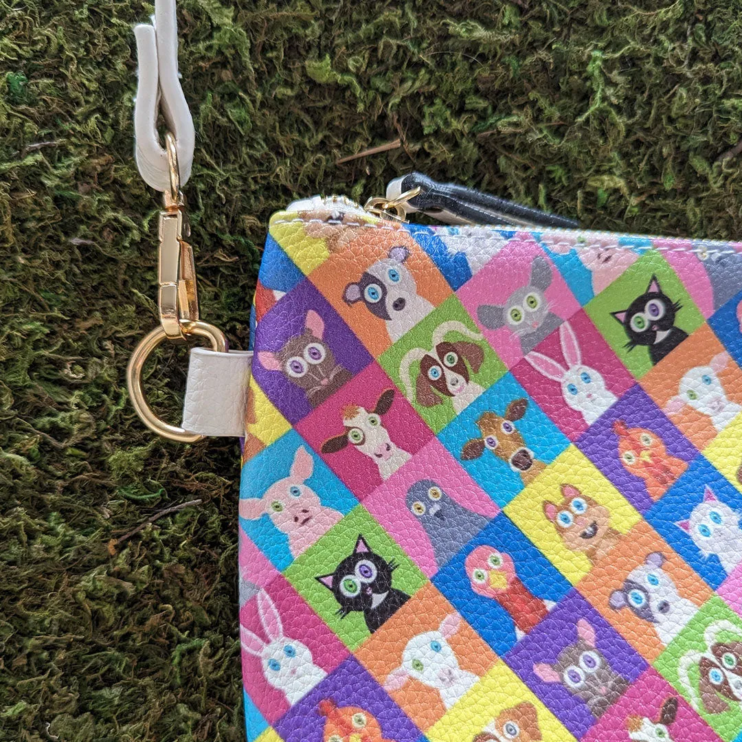 Animal Checker - Vegan Leather Bag