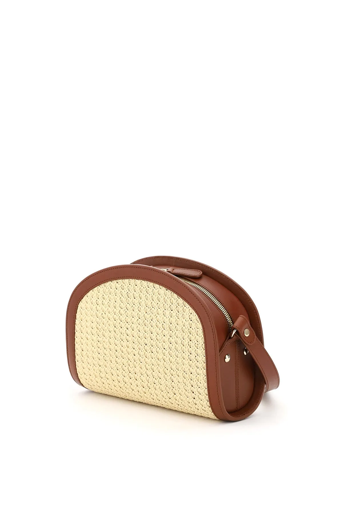 A.P.C. Demi-Lune Raffia Shoulder Bag