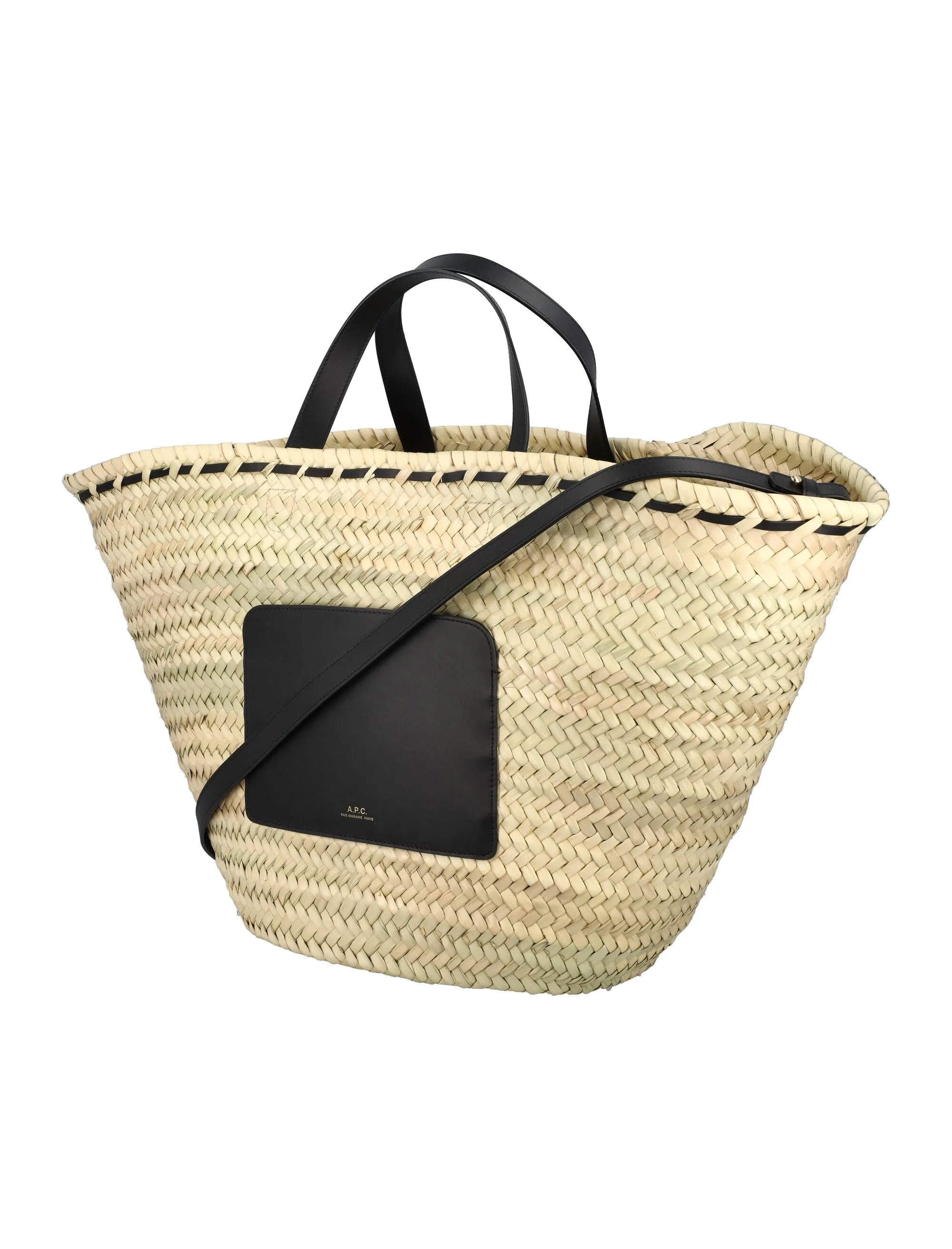 A.P.C. Zoe Logo Detailed Basket Bag