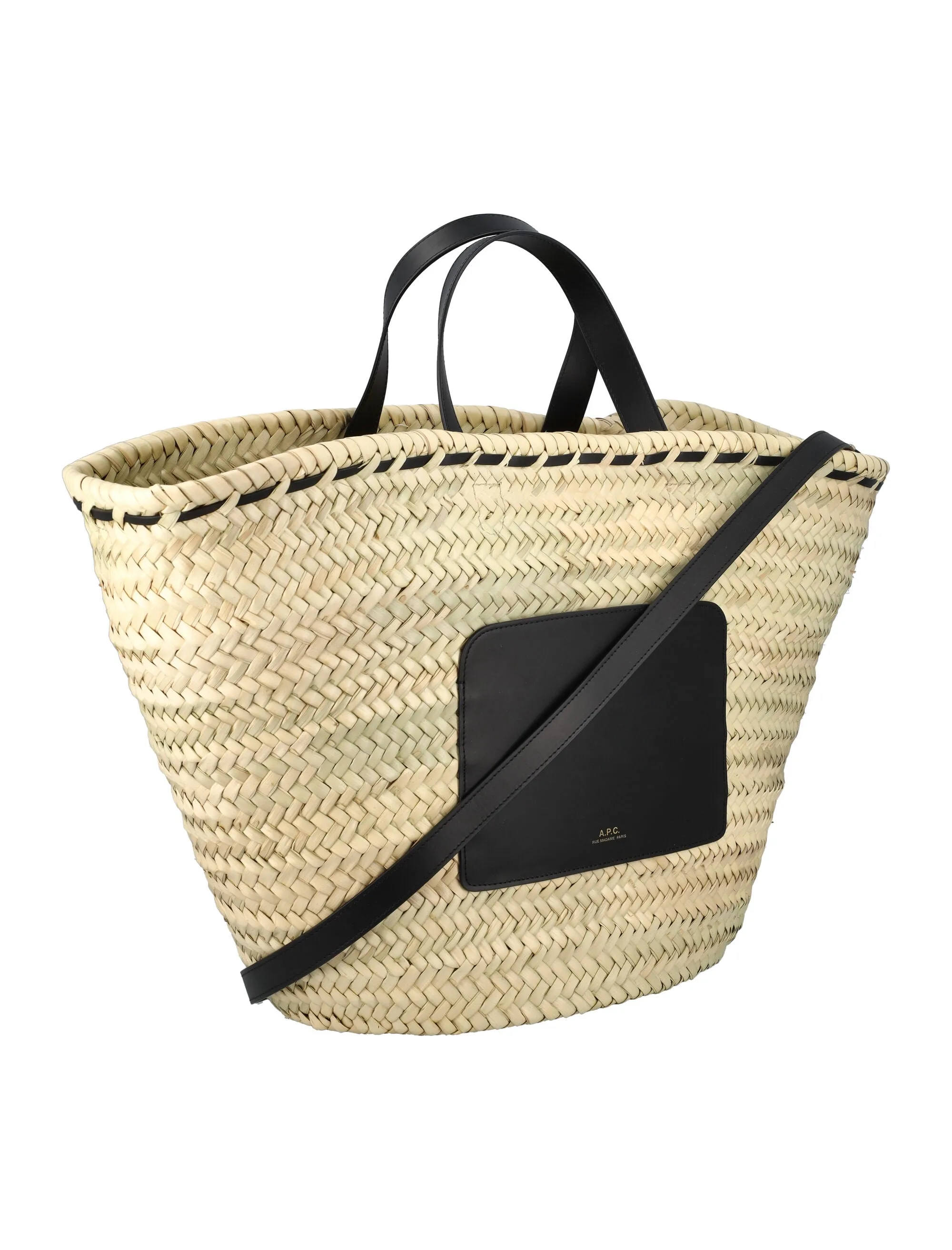 A.P.C. Zoe Logo Detailed Basket Bag