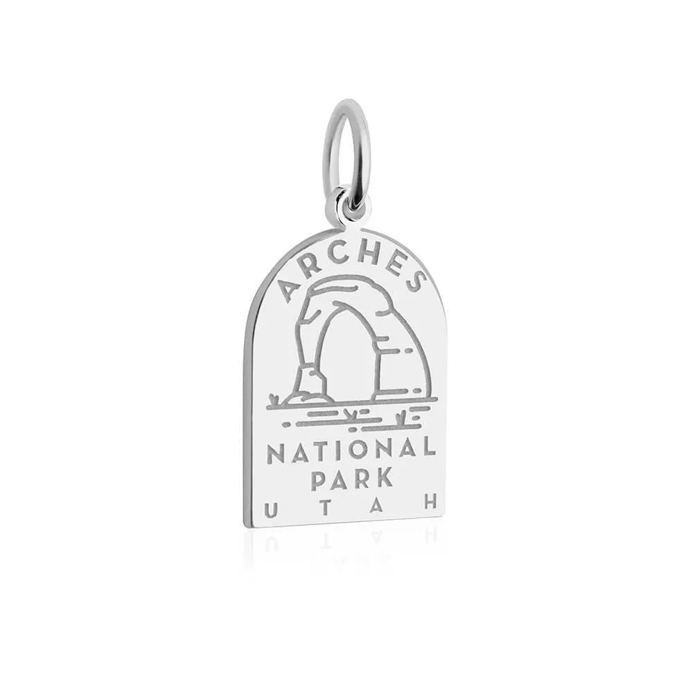 Arches National Park Charm, Silver