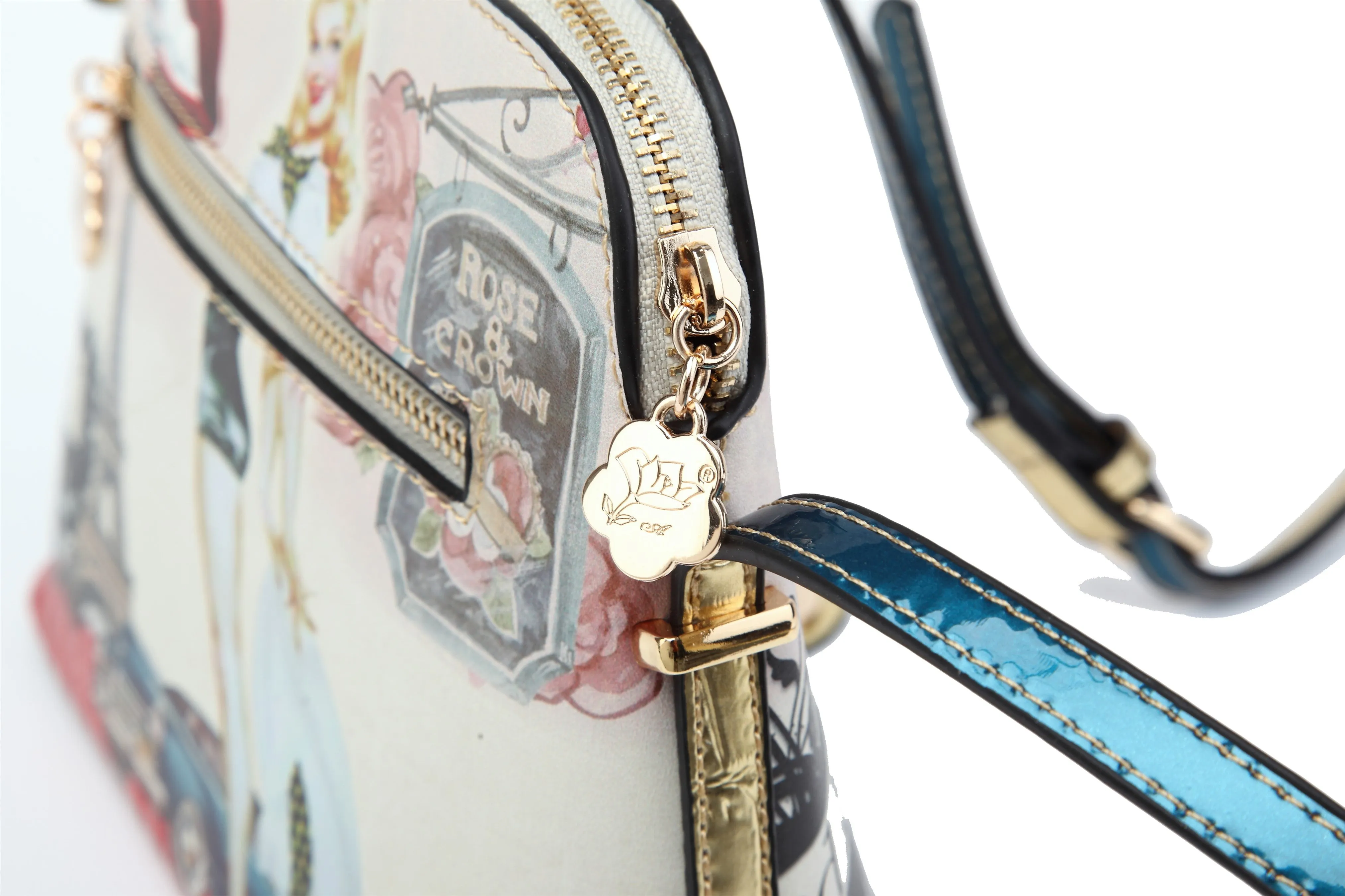 Arosa Retro Parisian Charm Crossbody Bag