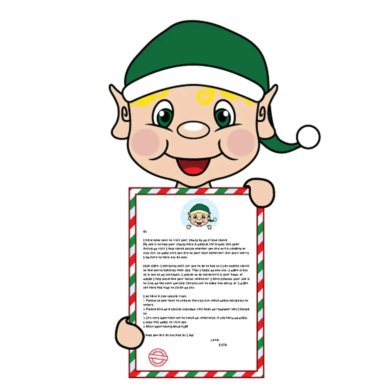 Arrival Letter - My Elf Friends® - Boy- Blonde Hair