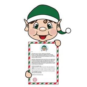 Arrival Letter - My Elf Friends® - Boy- Brown Hair