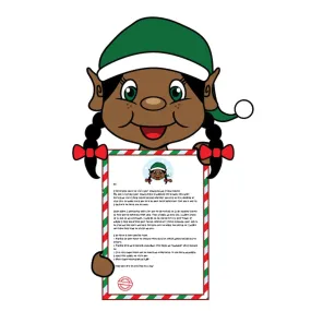 Arrival Letter - My Elf Friends® - Girl- Black Hair