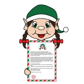 Arrival Letter - My Elf Friends® - Girl- Brown Hair