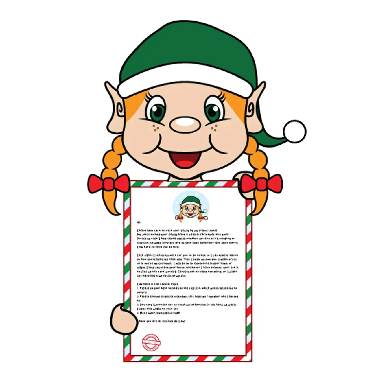 Arrival Letter - My Elf Friends® - Girl- Orange Hair