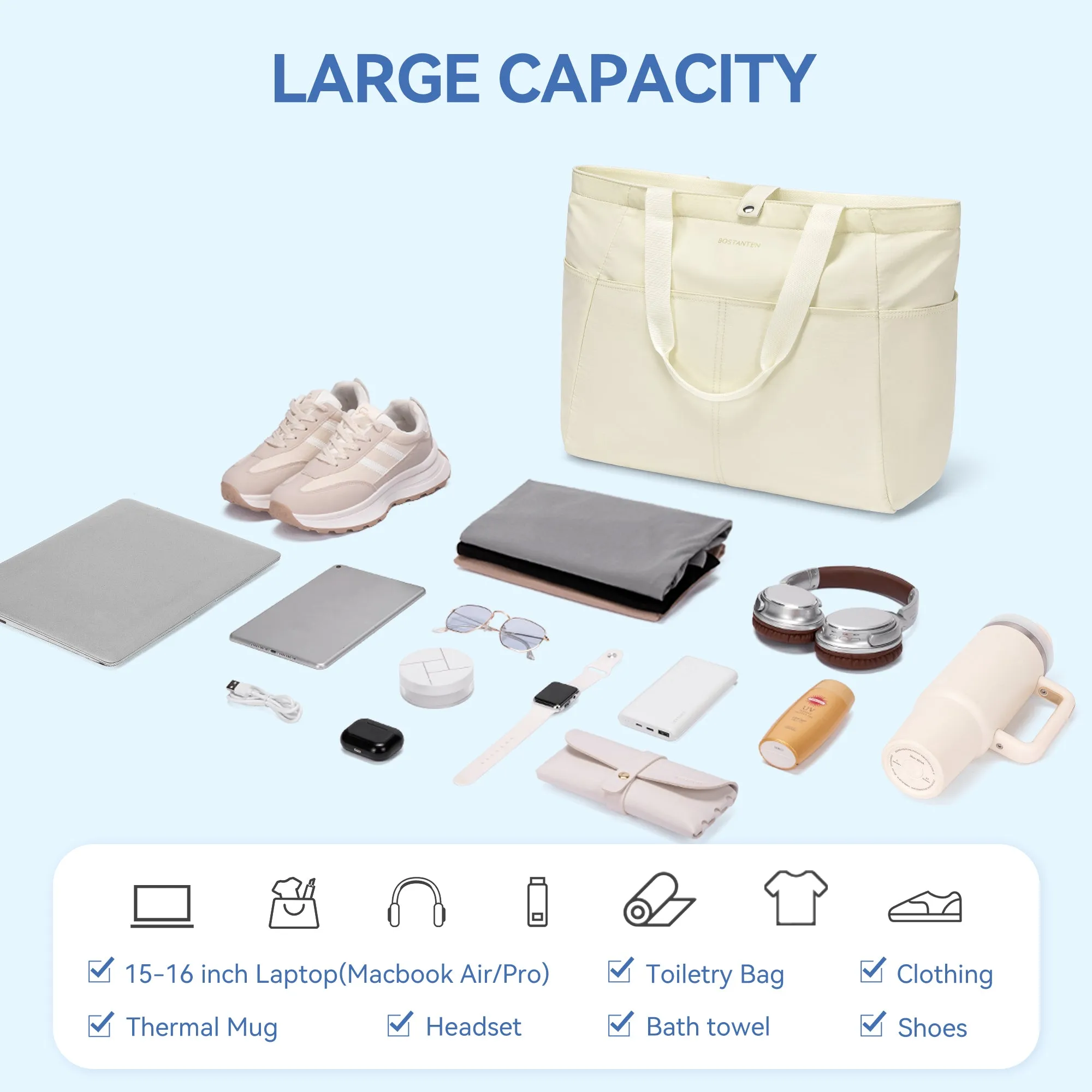 Ava Barrett 30L Travel Tote - Foldable Waterproof