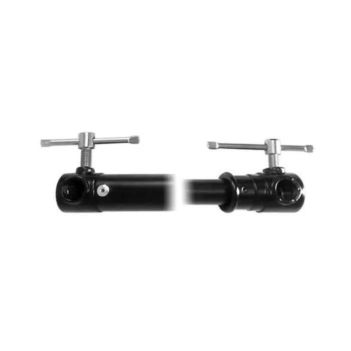 Backdrop Stand Telescopic Crossbar Rod (Extendable from 1.2m - 3m) - Black / Silver