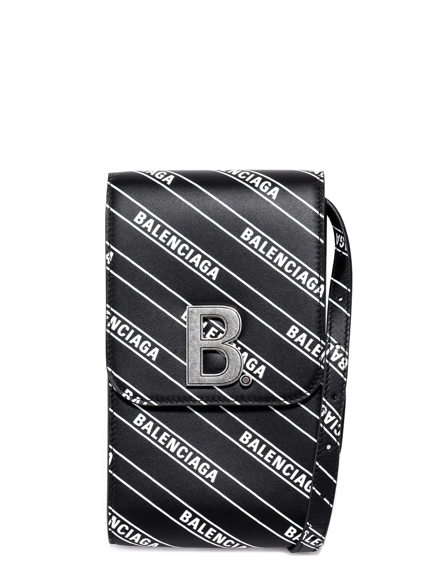 Balenciaga All Over Logo Shoulder Bag