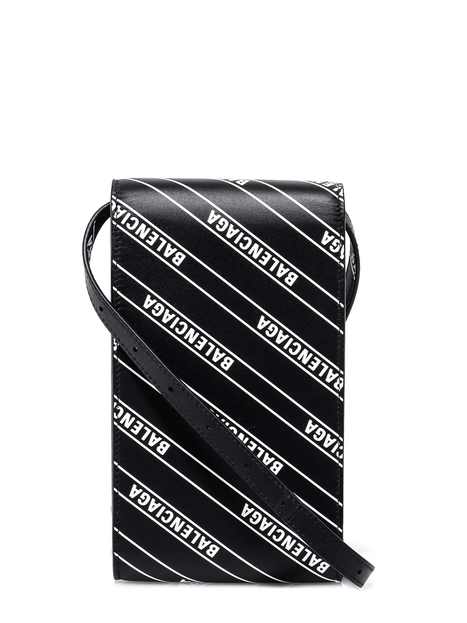 Balenciaga All Over Logo Shoulder Bag
