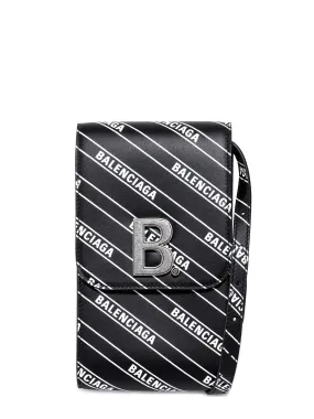 Balenciaga All Over Logo Shoulder Bag