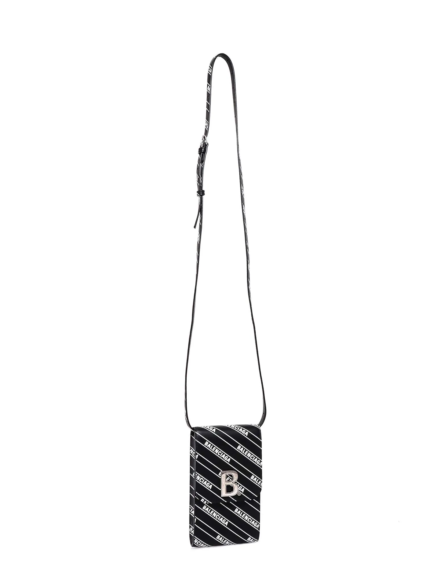 Balenciaga All Over Logo Shoulder Bag
