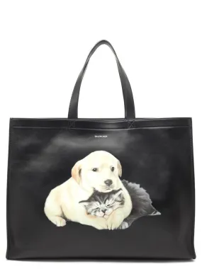 Balenciaga Animal Printed Shopper Bag