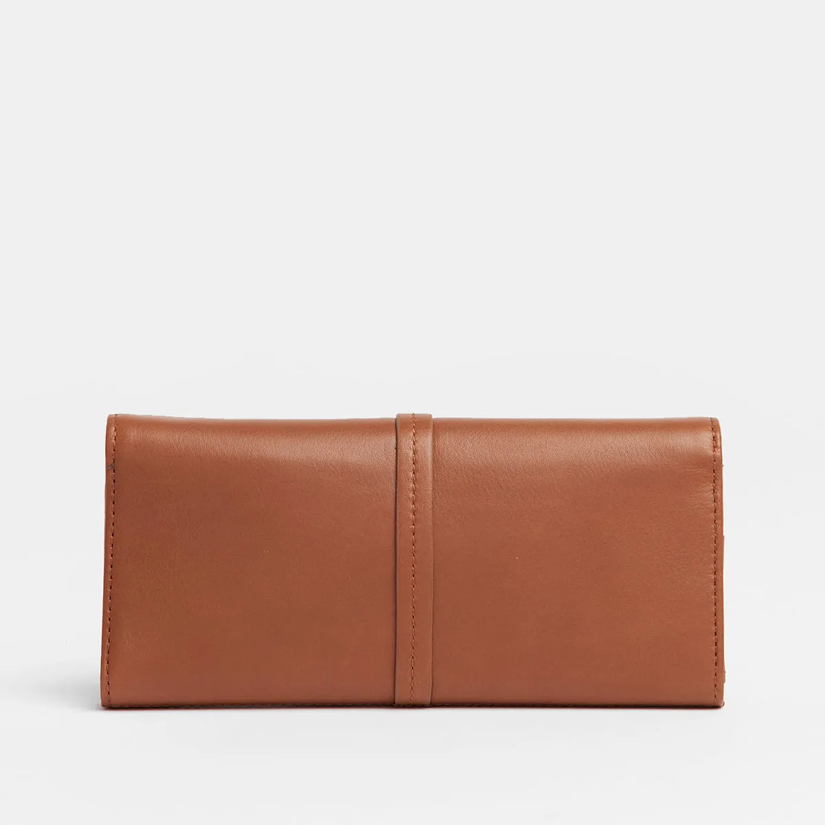 Benjamin Wallet Slim - Caffe Tan/ Brushed Silver