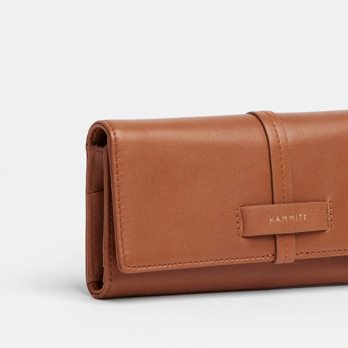 Benjamin Wallet Slim - Caffe Tan/ Brushed Silver